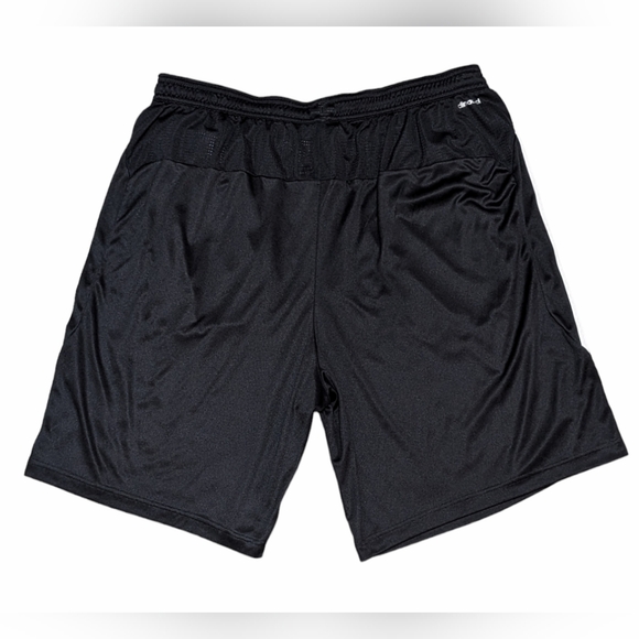 Adidas Men's US 2XL Athletic Black Basketball Shorts w/ Drawstring & White Trim - Picture 2 of 11